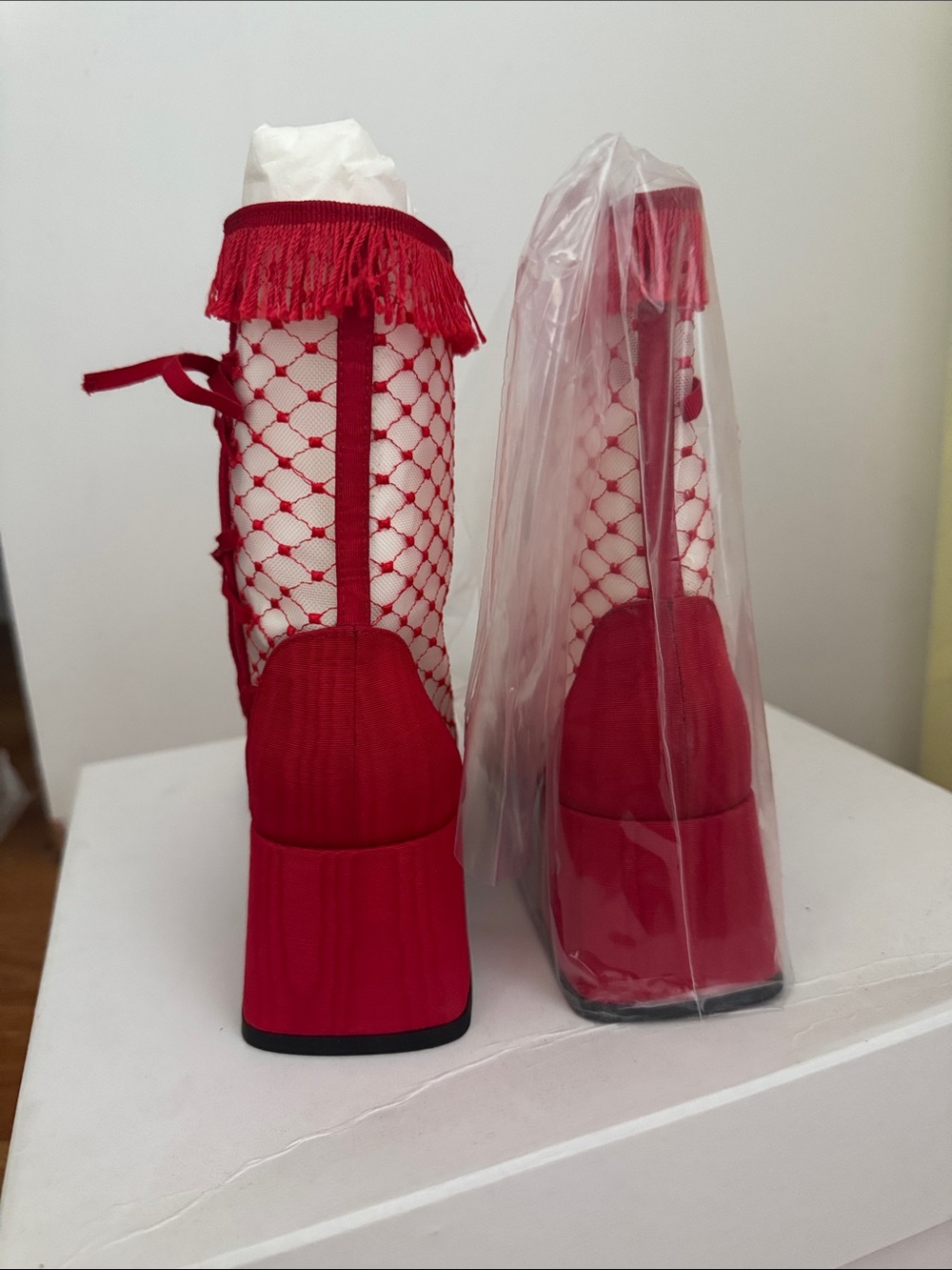 Suzanne Rae Reseau Lady Mesh Lace Up Boot - Picture 6 of 6